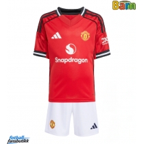 Manchester United Hjemmedraktsett Barn 2025-26 Kortermet (+ Korte bukser)